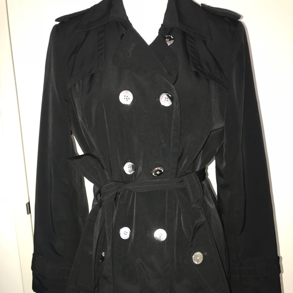 Calvin Klein Jackets & Blazers - Calvin Klein Black Rain Coat Size Medium